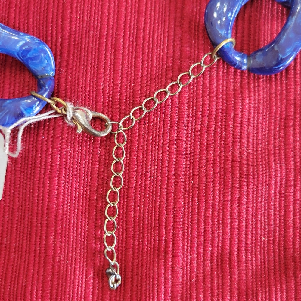 Acrylic "Lapis" Adjustable Necklace - image 3